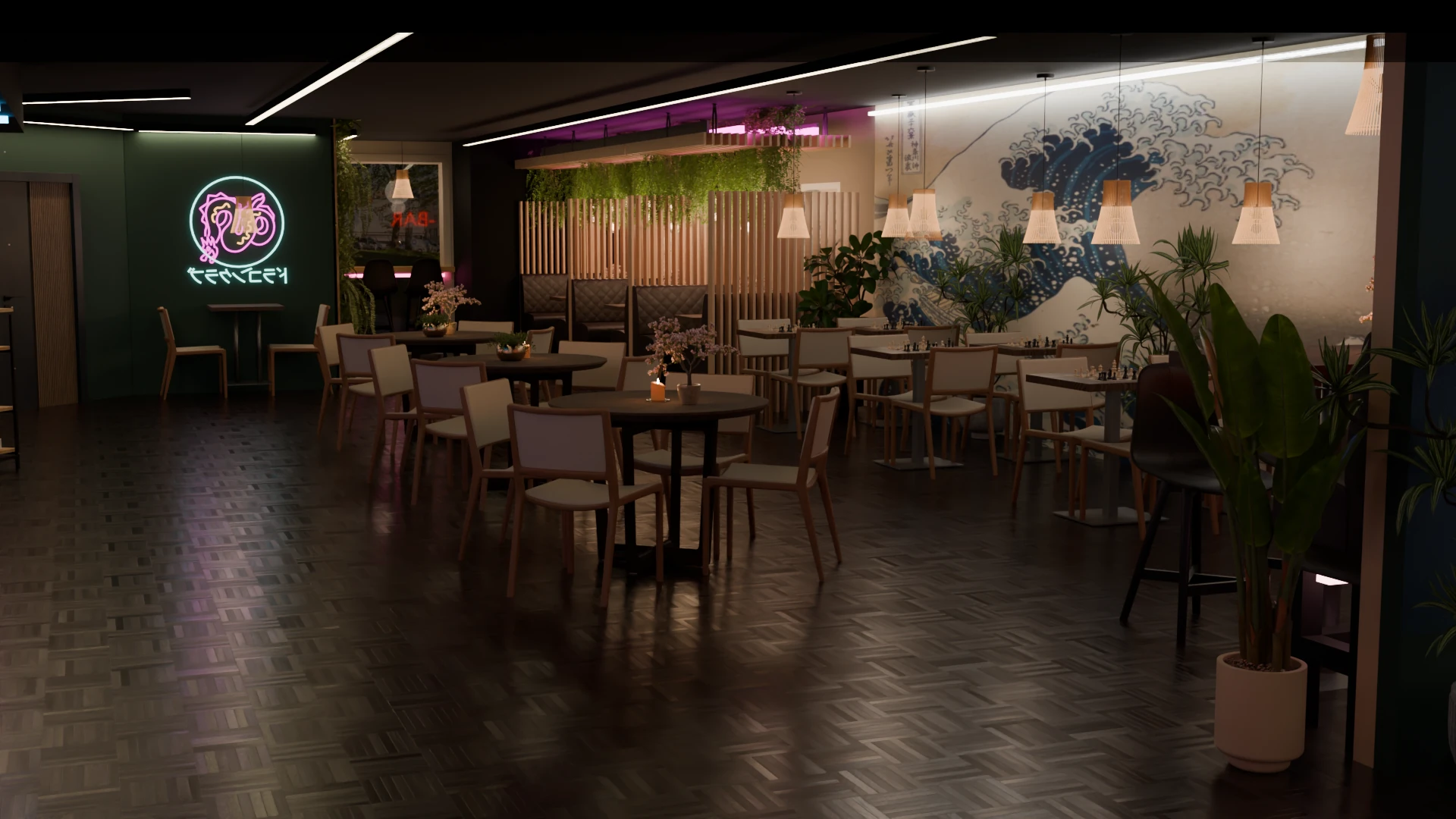 1. etasje — restaurant og bar, Hai